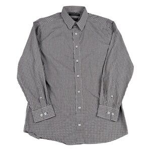 Nick Graham Mens Modern Fit‎ Button Down Dress Shirt Sz Large (16-16.5 32-33)